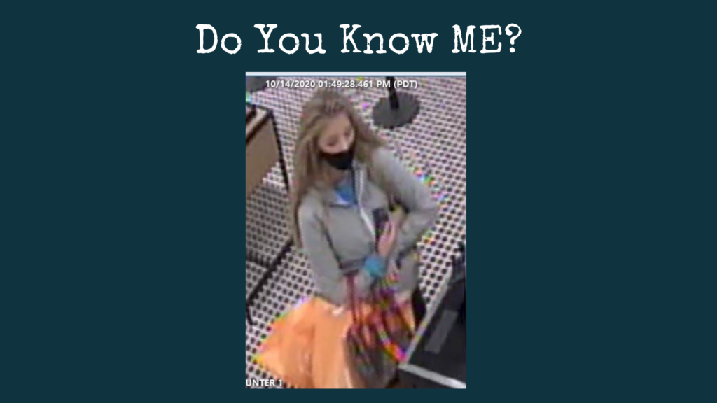 pacific PD, can you identify, outlet collection, stolen credit card