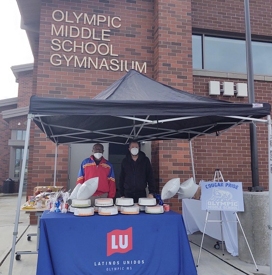 latino unidos, olympic middle school, olympic middle school auburn, olympic middle school food drive, olympic middle school kiwanis, olympic middle school latino unidos, latino unidos thanksgiving food drive, latino unidos holiday food boxes, auburn valley kiwanis