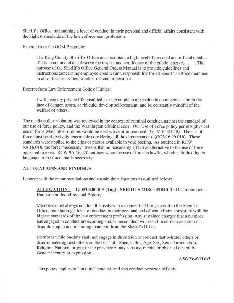 Mike Brown Loudermill Results Letter