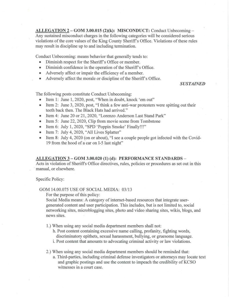 Mike Brown Loudermill Results Letter