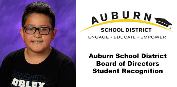 Oscar Contreras outstanding student of the month february