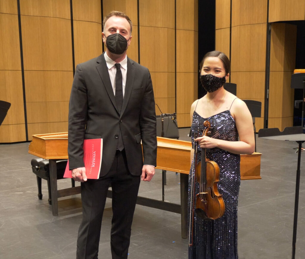 Music Director Wesley Schulz and Concertmaster Emilie Choi