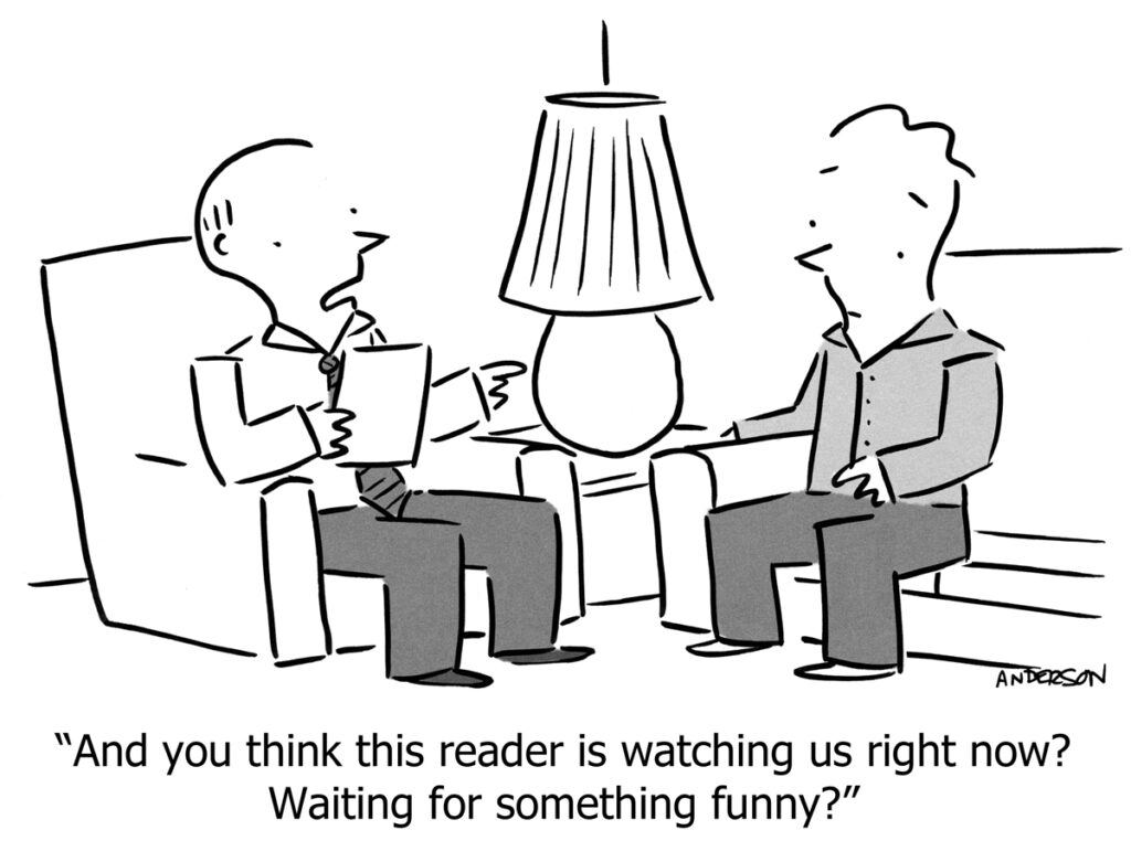 A therapy session about being watched - by the reader