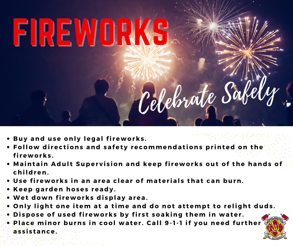 fireworks safety graphic by VRFA. Information included in article