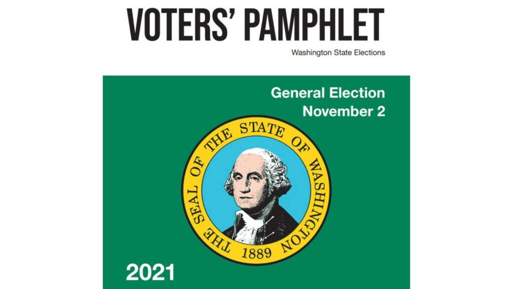 WA State 2021 Voters' Pamphlet cover