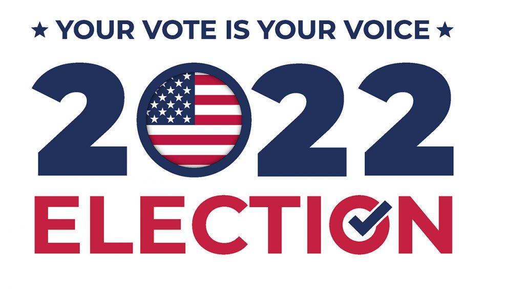 2022 election graphic 'your vote is your voice'