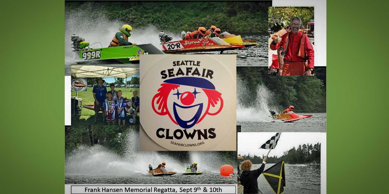 海洋嘉年华小丑将在9月9日星期六在安格尔湖举行的弗兰克·汉森纪念赛艇比赛上掀起波澜。