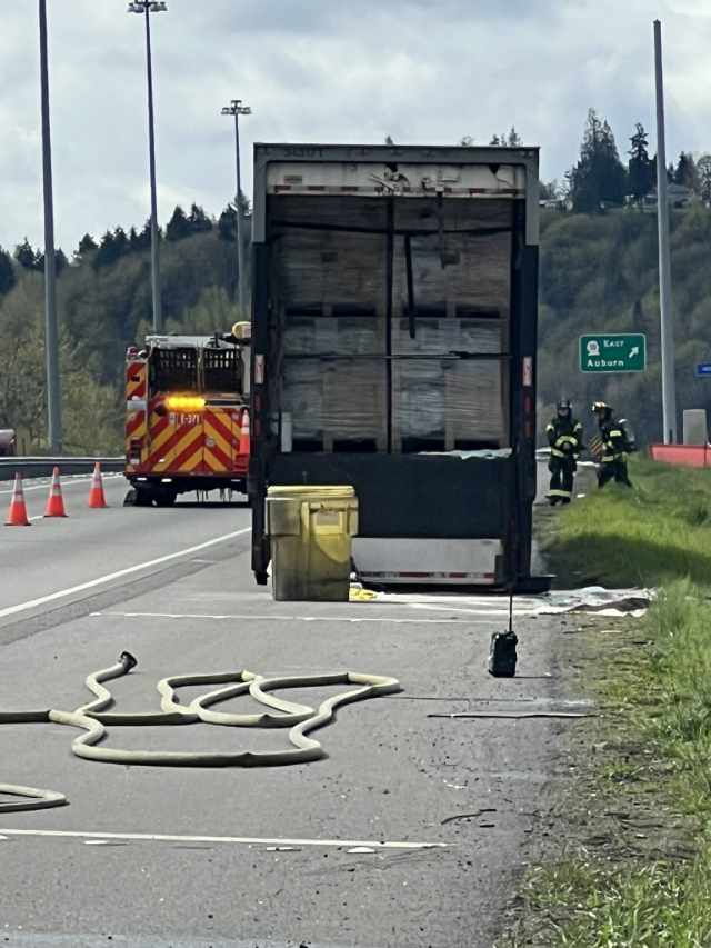 Hazmat response shuts down lanes on southbound SR 167 near SR 18